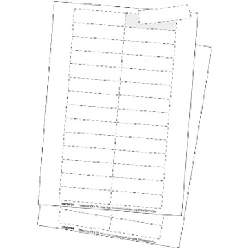 Cardboard Labels; DIN A4 Sheet, micro perforated
