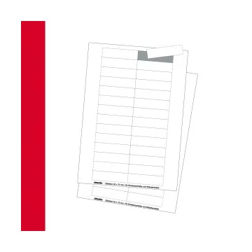 Cardboard Labels; DIN A4 Sheet, micro perforated