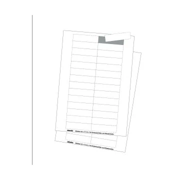 Cardboard Labels; DIN A4 Sheet, micro perforated