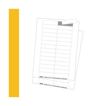 Cardboard Labels; DIN A4 Sheet, micro perforated