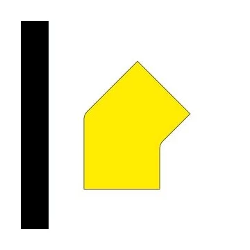 LongLife - Floor Marking; 45°-Angle, self-adhesive