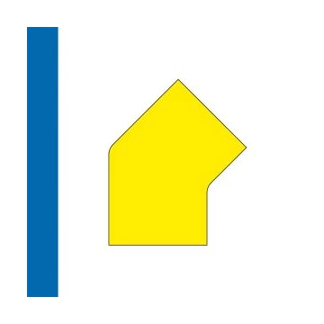 LongLife - Floor Marking; 45°-Angle, self-adhesive