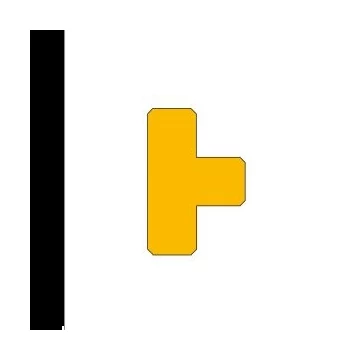 LongLife - Floor Marking; T-Piece, self-adhesive