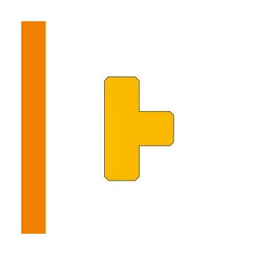 LongLife - Floor Marking; T-Piece, self-adhesive