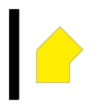 LongLife - Floor Marking; 45°-Angle, self-adhesive