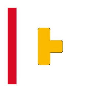 LongLife - Floor Marking; T-Piece, self-adhesive