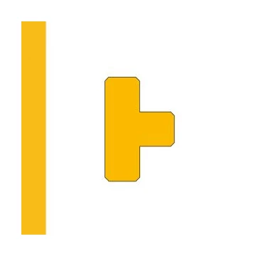 LongLife - Floor Marking; T-Piece, self-adhesive