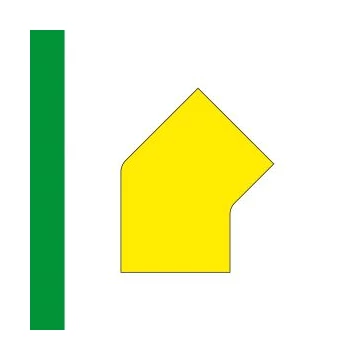 LongLife - Floor Marking; 45°-Angle, self-adhesive