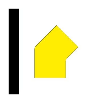 LongLife - Floor Marking; 45°-Angle, self-adhesive