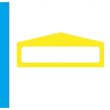 LongLife Clearview - Floor Marking; Floor Frame - Arrow Shape, self-adhesive