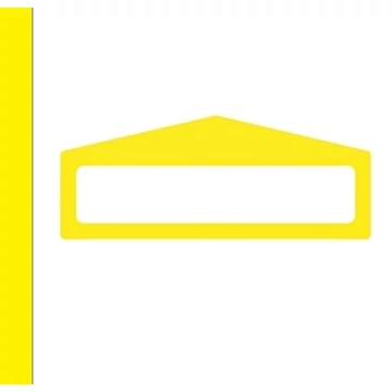 LongLife Clearview - Floor Marking; Floor Frame - Arrow Shape, self-adhesive