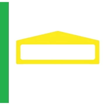 LongLife Clearview - Floor Marking; Floor Frame - Arrow Shape, self-adhesive