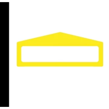 LongLife Clearview - Floor Marking; Floor Frame - Arrow Shape, self-adhesive