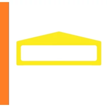 LongLife Clearview - Floor Marking; Floor Frame - Arrow Shape, self-adhesive