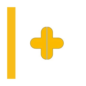 LongLife Rounded - Floor Marking; Cross -two-part, self-adhesive