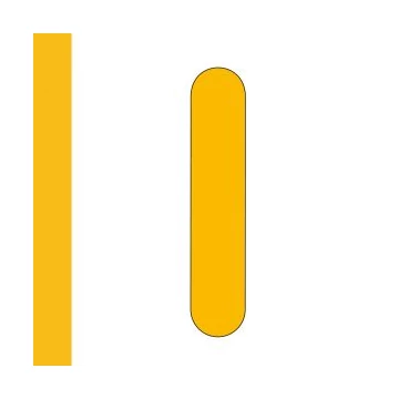 LongLife Rounded - Floor Marking; along mark, self-adhesive