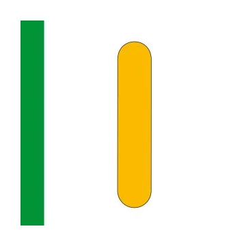 LongLife Rounded - Floor Marking; along mark, self-adhesive