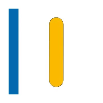 LongLife Rounded - Floor Marking; along mark, self-adhesive