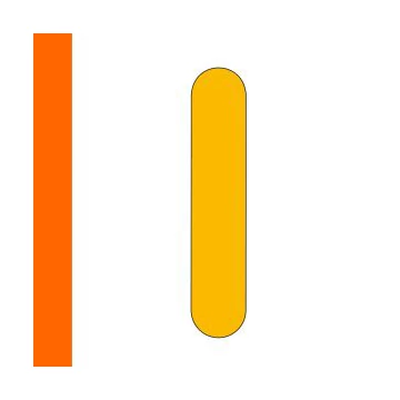 LongLife Rounded - Floor Marking; along mark, self-adhesive