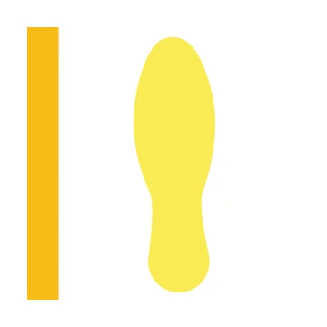 LongLife - Floor Marking; Feet, self-adhesive