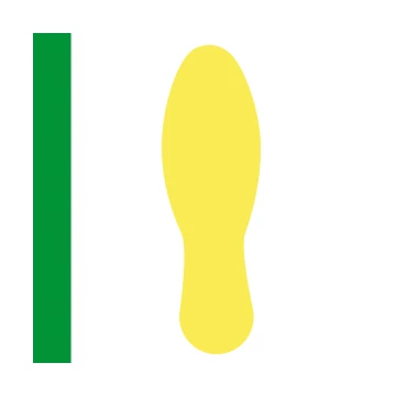 LongLife - Floor Marking; Feet, self-adhesive