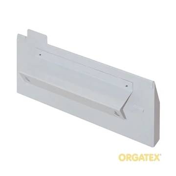 Photoluminescent escape sign; angled sign for wall mounting