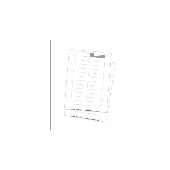 Cardboard Labels; DIN A4 Sheet, micro perforated