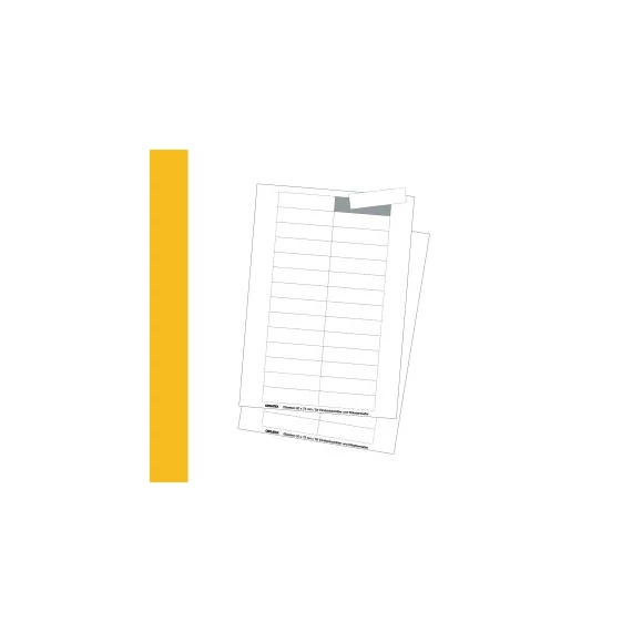 Cardboard Labels; DIN A4 Sheet, micro perforated