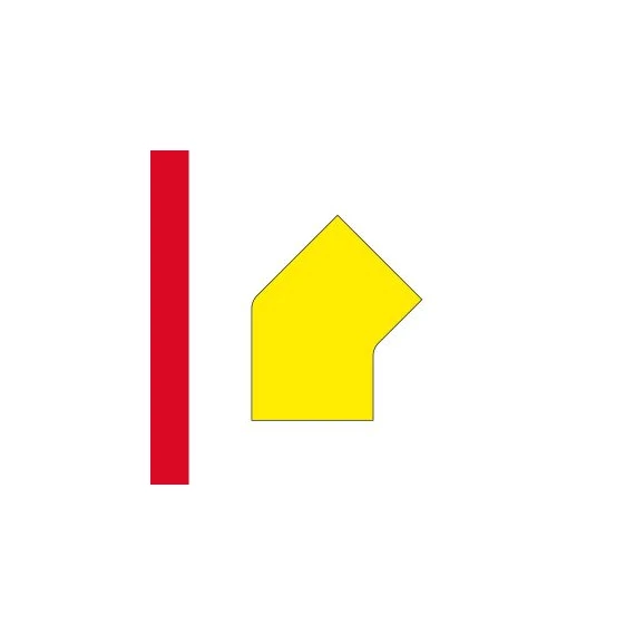 LongLife - Floor Marking; 45°-Angle, self-adhesive