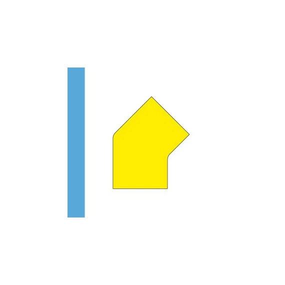 LongLife - Floor Marking; 45°-Angle, self-adhesive