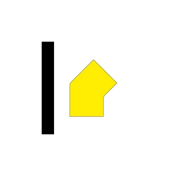LongLife - Floor Marking; 45°-Angle, self-adhesive