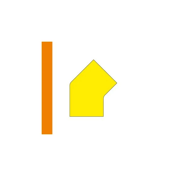 LongLife - Floor Marking; 45°-Angle, self-adhesive