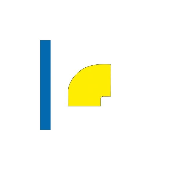 LongLife - Floor Marking; 90°-Angle, self-adhesive