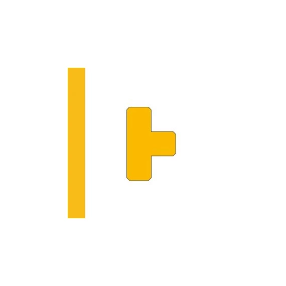 LongLife - Floor Marking; T-Piece, self-adhesive