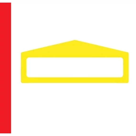 LongLife Clearview - Floor Marking; Floor Frame - Arrow Shape, self-adhesive