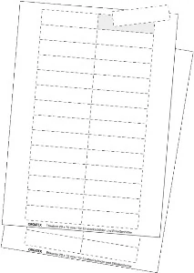 Cardboard Labels; DIN A4 Sheet, micro perforated