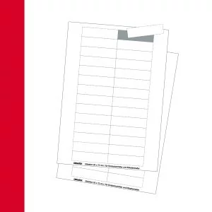 Cardboard Labels; DIN A4 Sheet, micro perforated