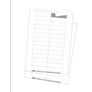 Cardboard Label; DIN A4 Sheet, micro perforated