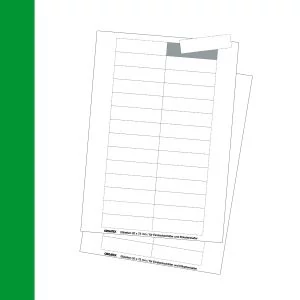 Cardboard Labels; DIN A4 Sheet, micro perforated