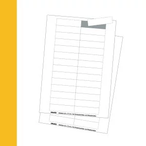 Cardboard Labels; DIN A4 Sheet, micro perforated