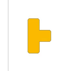 LongLife - Floor Marking; T-Piece, self-adhesive