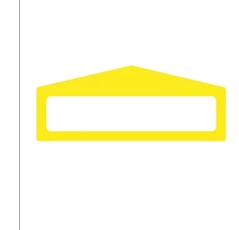 LongLife Clearview - Floor Marking; Floor Frame - Arrow Shape, self-adhesive