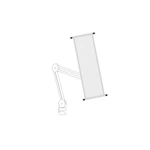 Desktop Document Holder - Info System; Wall Mount - Basic Modul, to screw